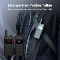 Retevis B63S Walkie Talkie, vysílačka PMR446 se sluchátky, RT622P (3.0), LCD, VOX, USB-C, 1620 mAh, tenká vysílačka, sada 4 kusů